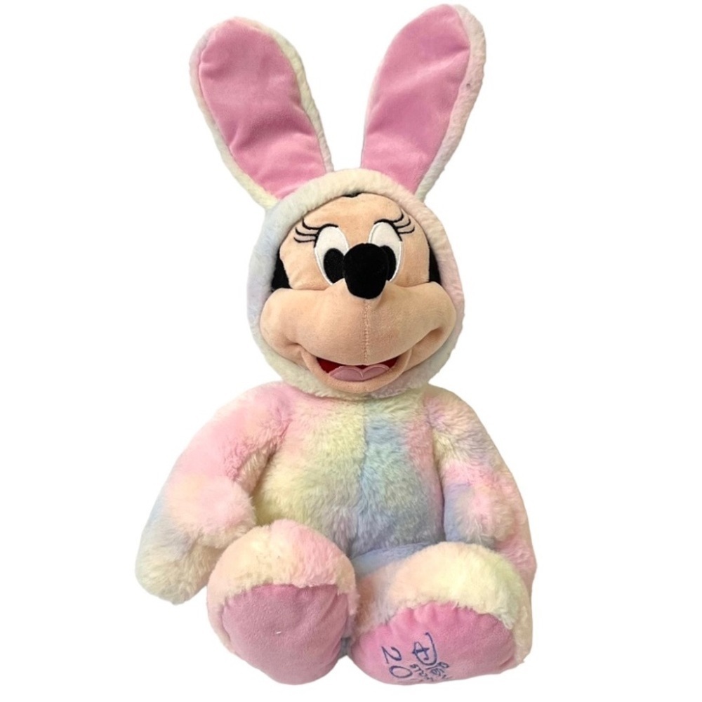 Disney Store Minnie in bunny rabbit costume plush stuffed toy